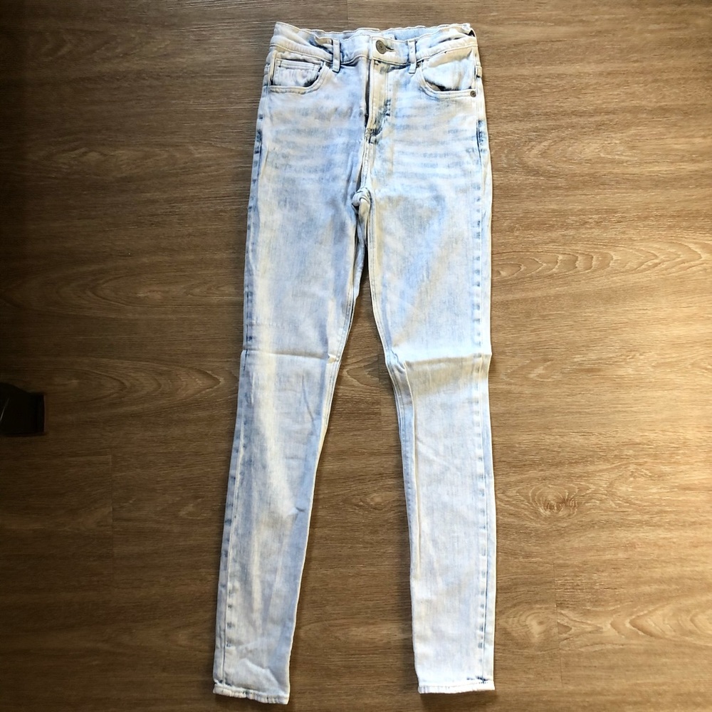 Express Acid Wash Skinny Jeans
